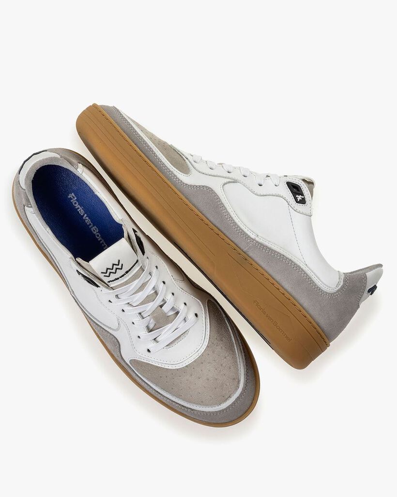 Sneaker su&egrave;de wit