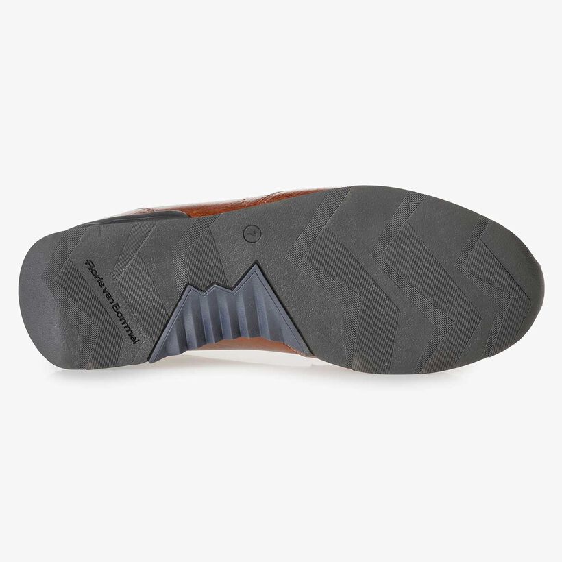Kalfsleren sneaker cognac