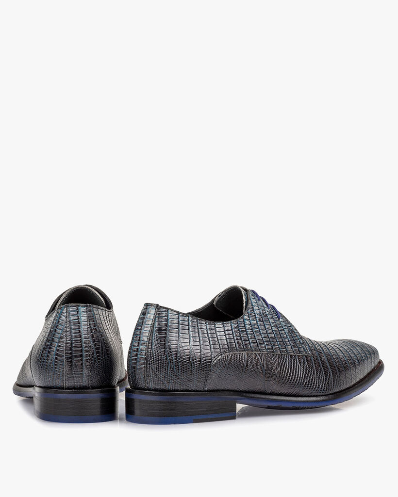 Lace shoe with print grey