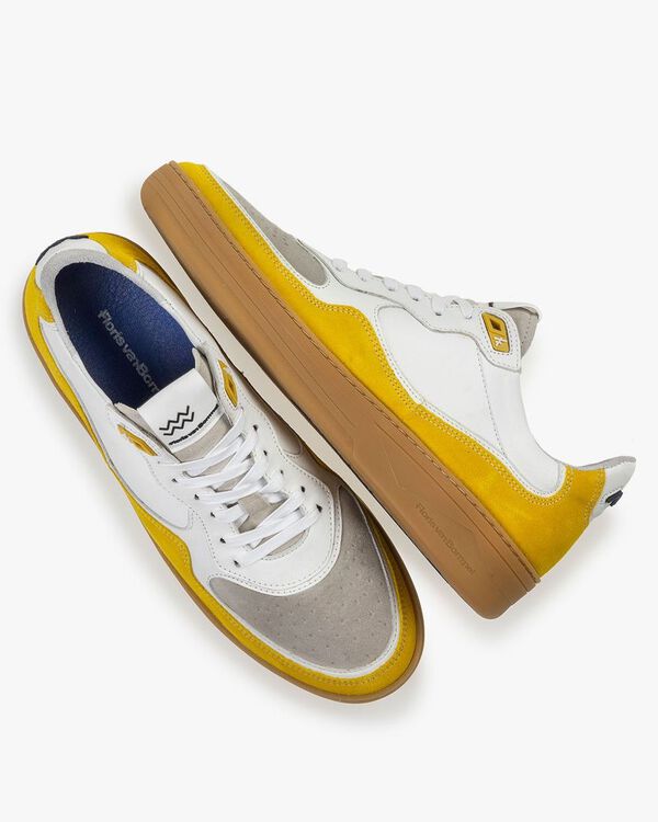 Sneaker su&egrave;de geel