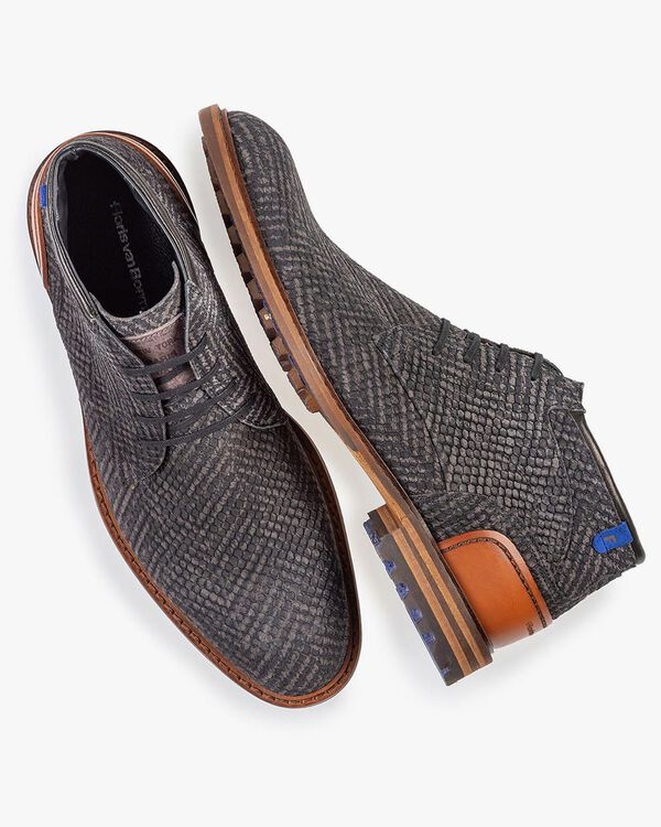 Crepi boot grijs met print