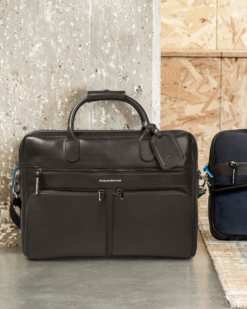 Office bag leather black
