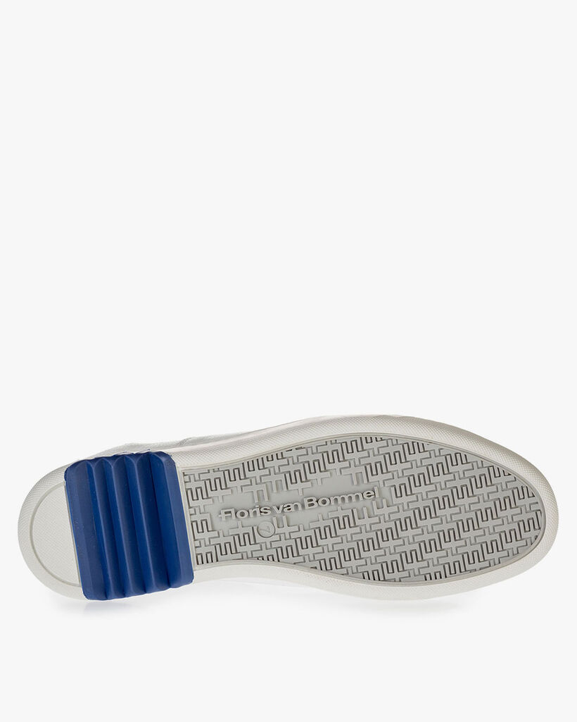 Witte kalfsleren sneaker