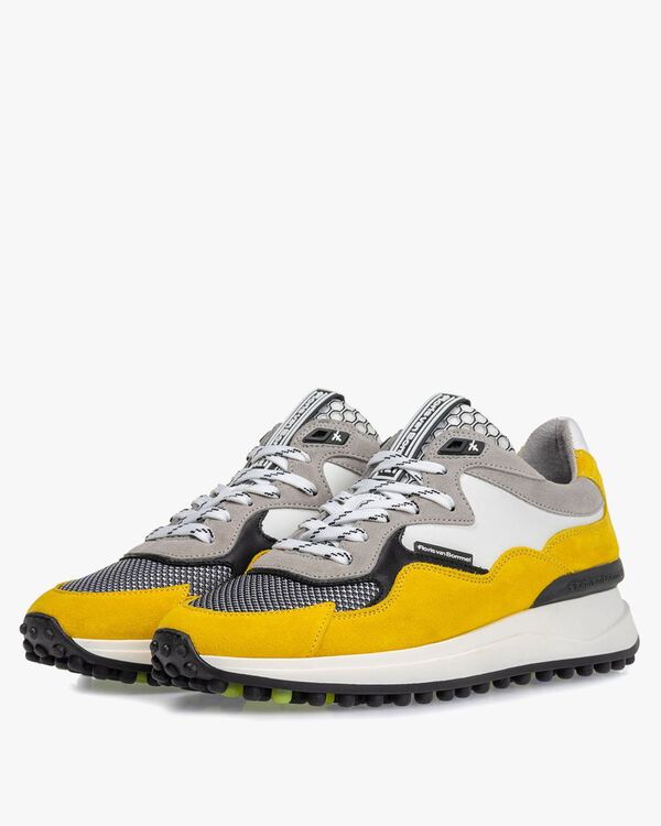 Noppi sneaker su&egrave;de geel
