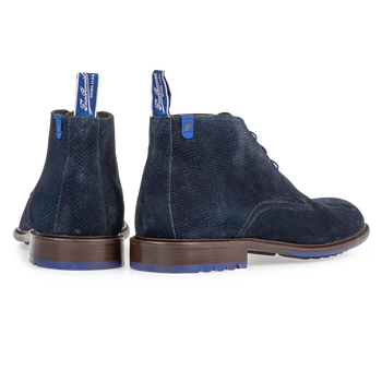 Boot dark blue with print