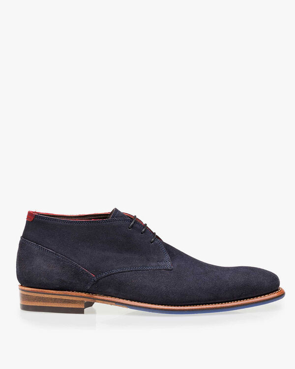 Veterboot su&egrave;de blauw