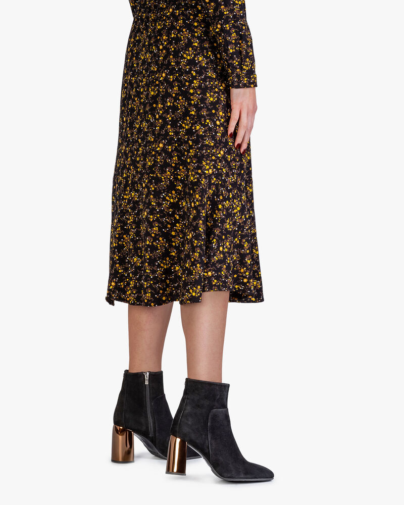 Ankle boot black suede leather