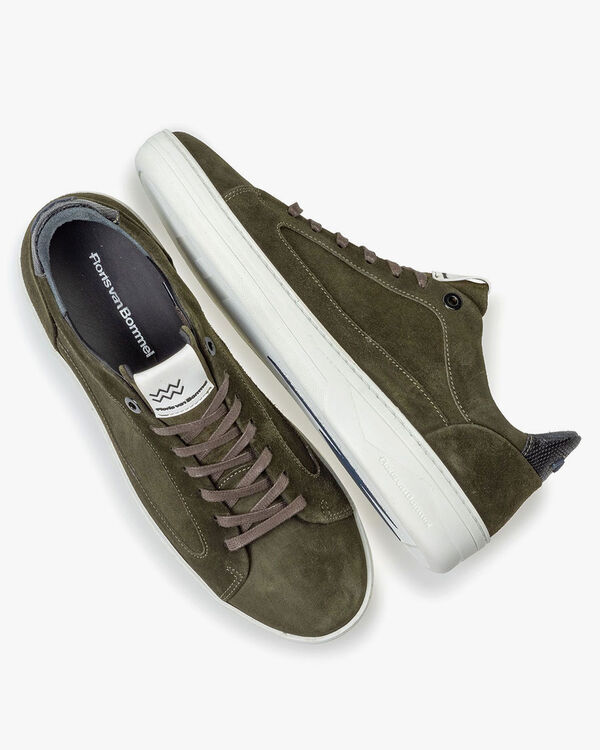 Sneaker suede leather green