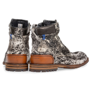 Veterboot pony off-white
