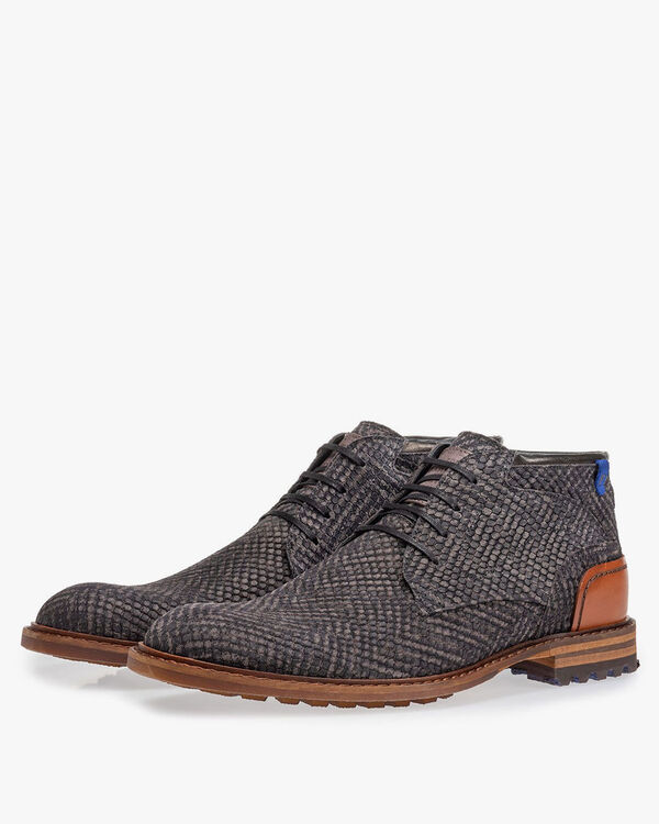Crepi boot grijs met print