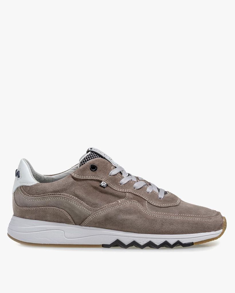Nineti taupe suede leather