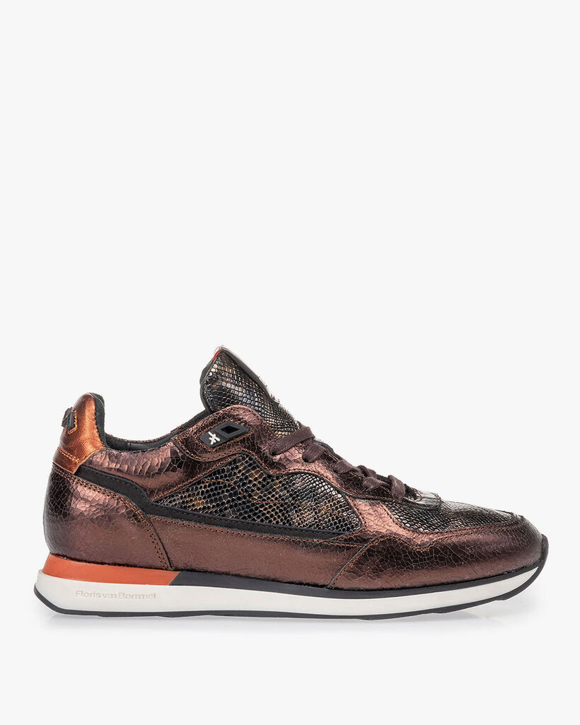 Sneaker dark brown leather