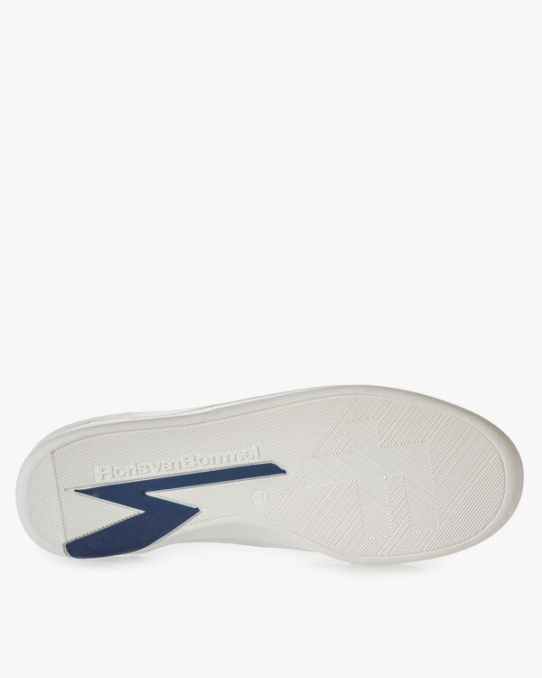 Sneaker wit leer