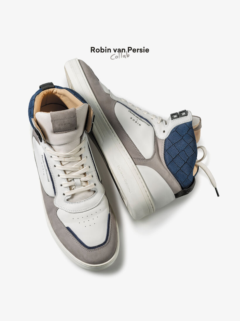High top sneaker Kalfsleer wit