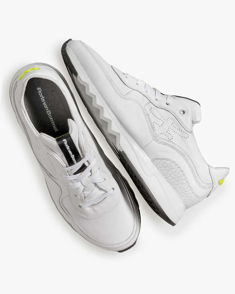 White leather sneaker