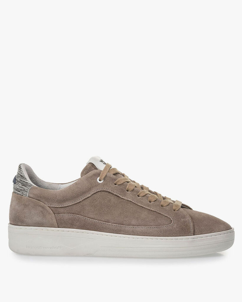 Su&egrave;de sneaker taupe