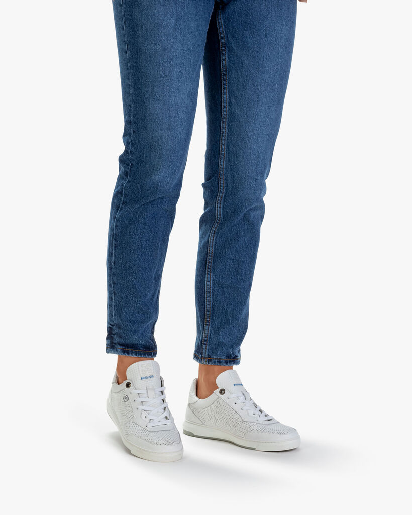 Sneaker white calf leather