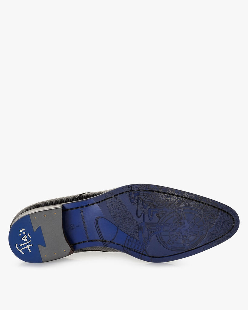 Veterschoen metallicprint brons