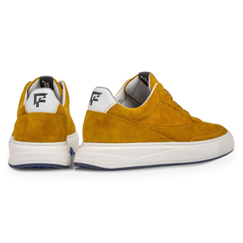 Sneaker geel su&egrave;de