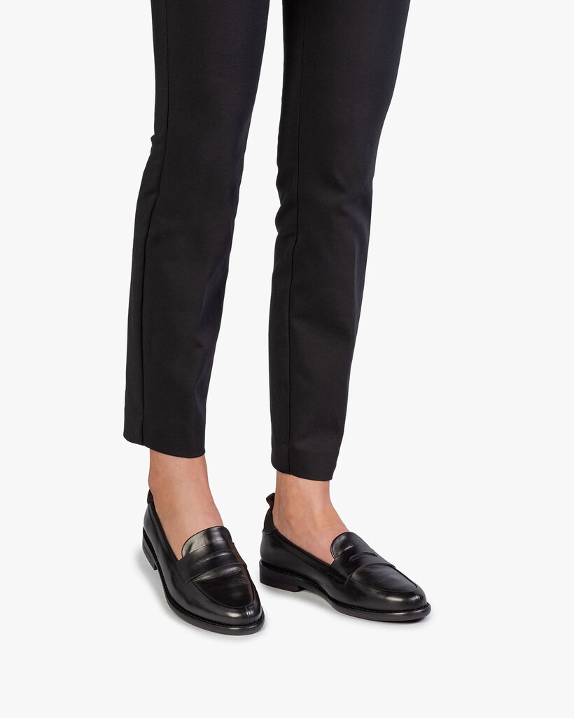 Zwarte kalfsleren loafer