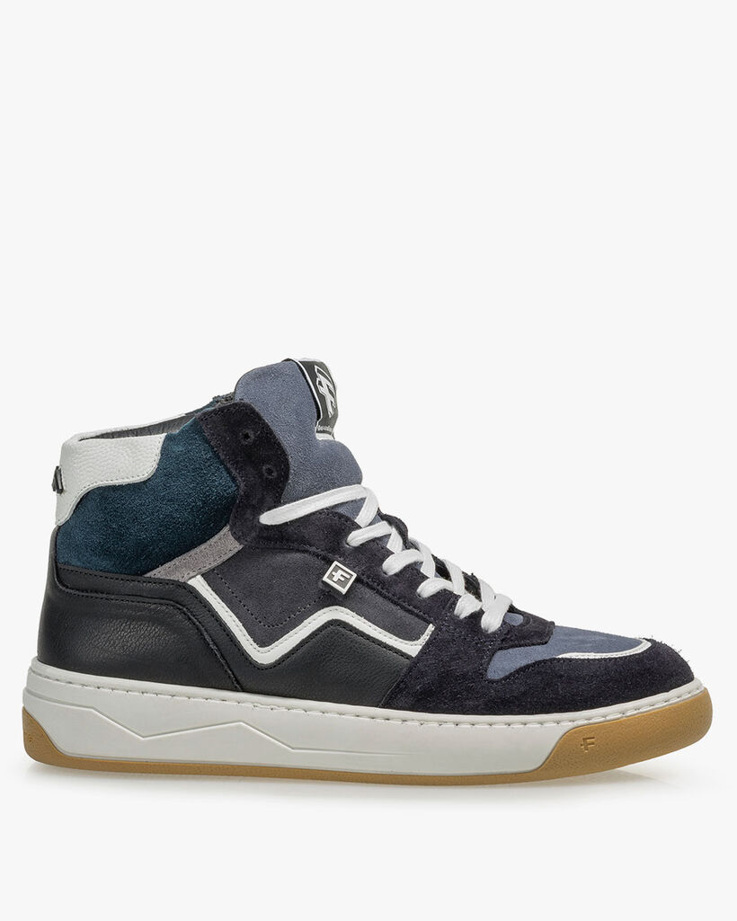 Sneaker su&egrave;de donkergrijs