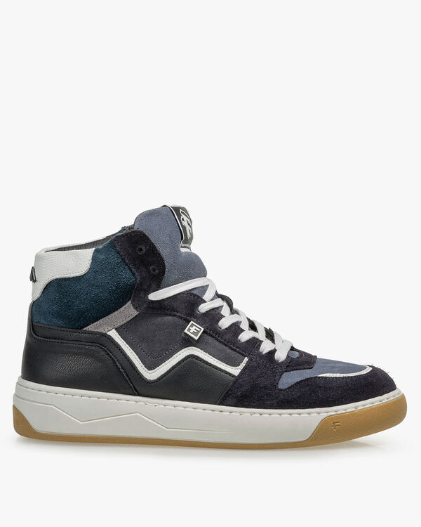 Sneaker su&egrave;de donkergrijs