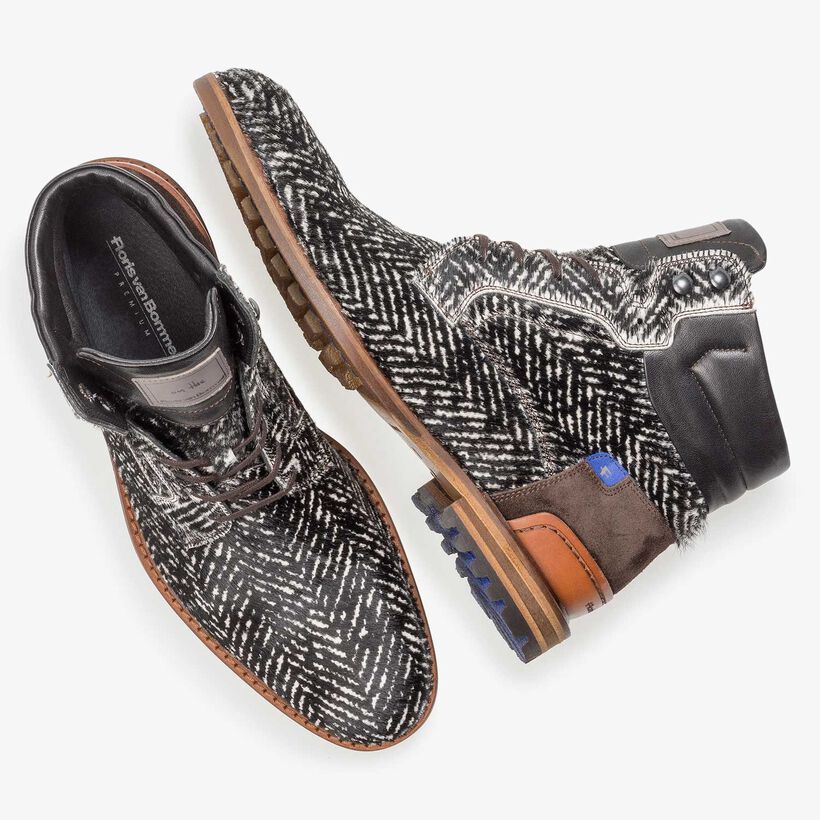 Premium offwhite pony veterboot met print