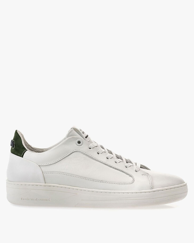 Sneaker wit leer