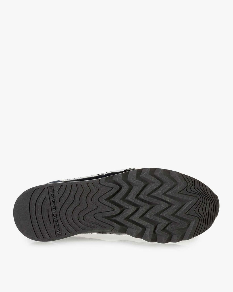 Blauwe lakleren sneaker