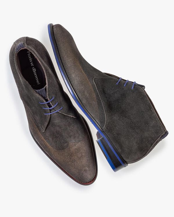 Veterboot grijs met print