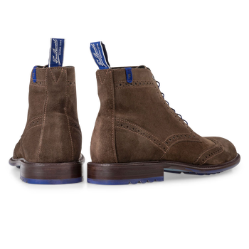 Su&egrave;de veterboot donker taupe/bruin