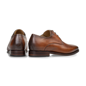 Veterschoen kalfsleer cognac