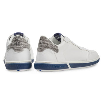 White calf leather lace shoe