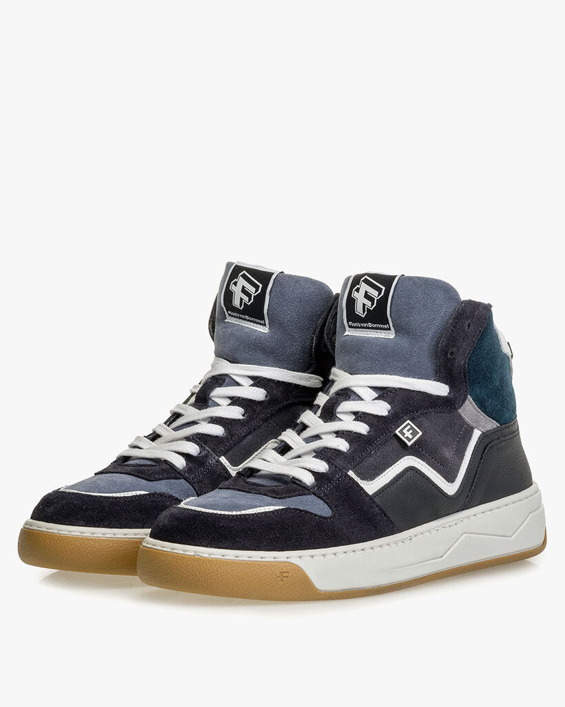 Sneaker su&egrave;de donkergrijs