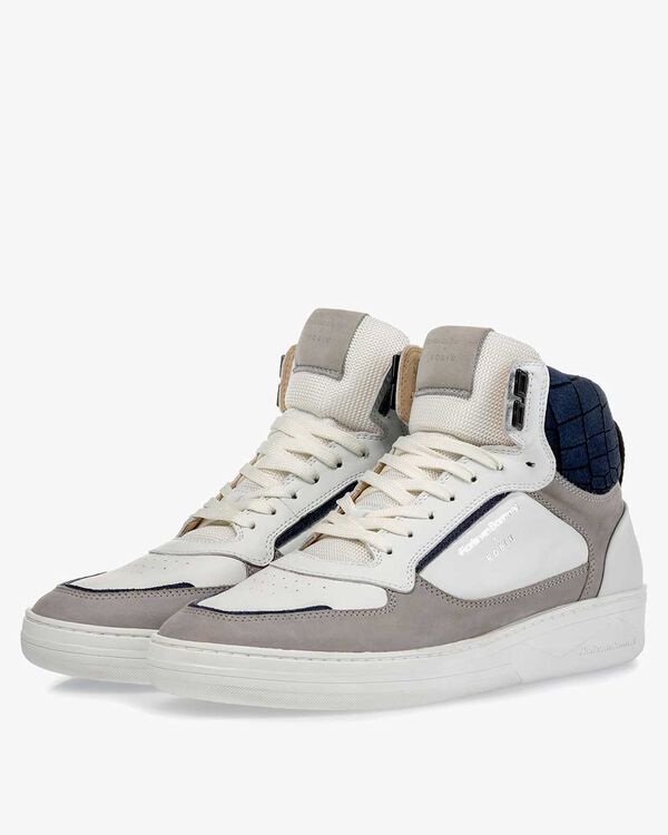 High top sneaker Kalfsleer wit