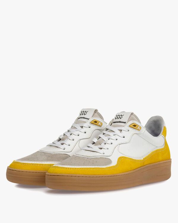 Sneaker su&egrave;de geel