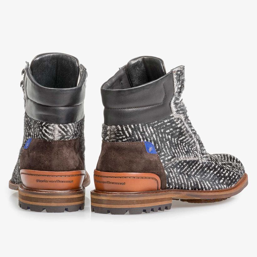 Premium offwhite pony veterboot met print