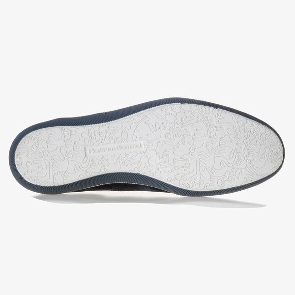 Donkerblauwe su&egrave;de brogue