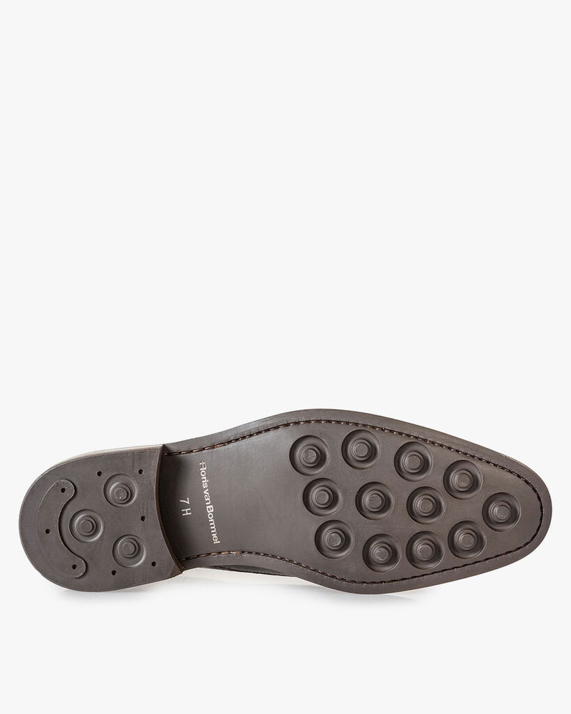 Boot lizard print dark green
