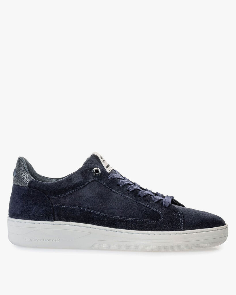 Sneaker blue suede leather