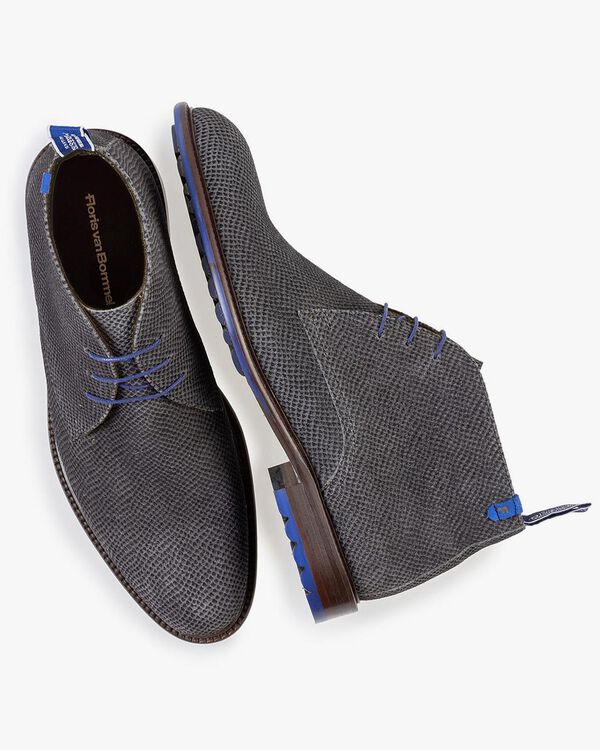 Veterboot grijs met print