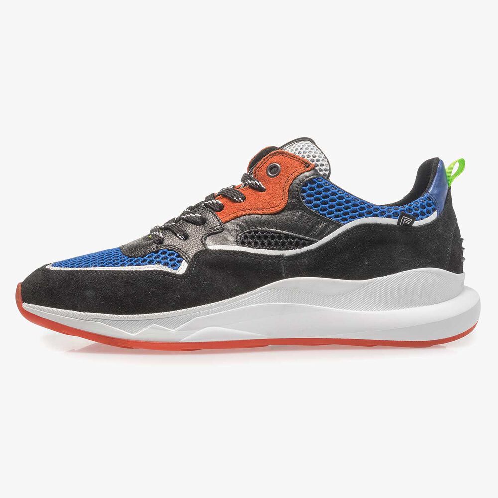 Zwarte su&egrave;de sneaker