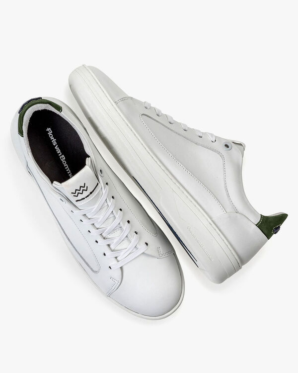 Sneaker wit leer