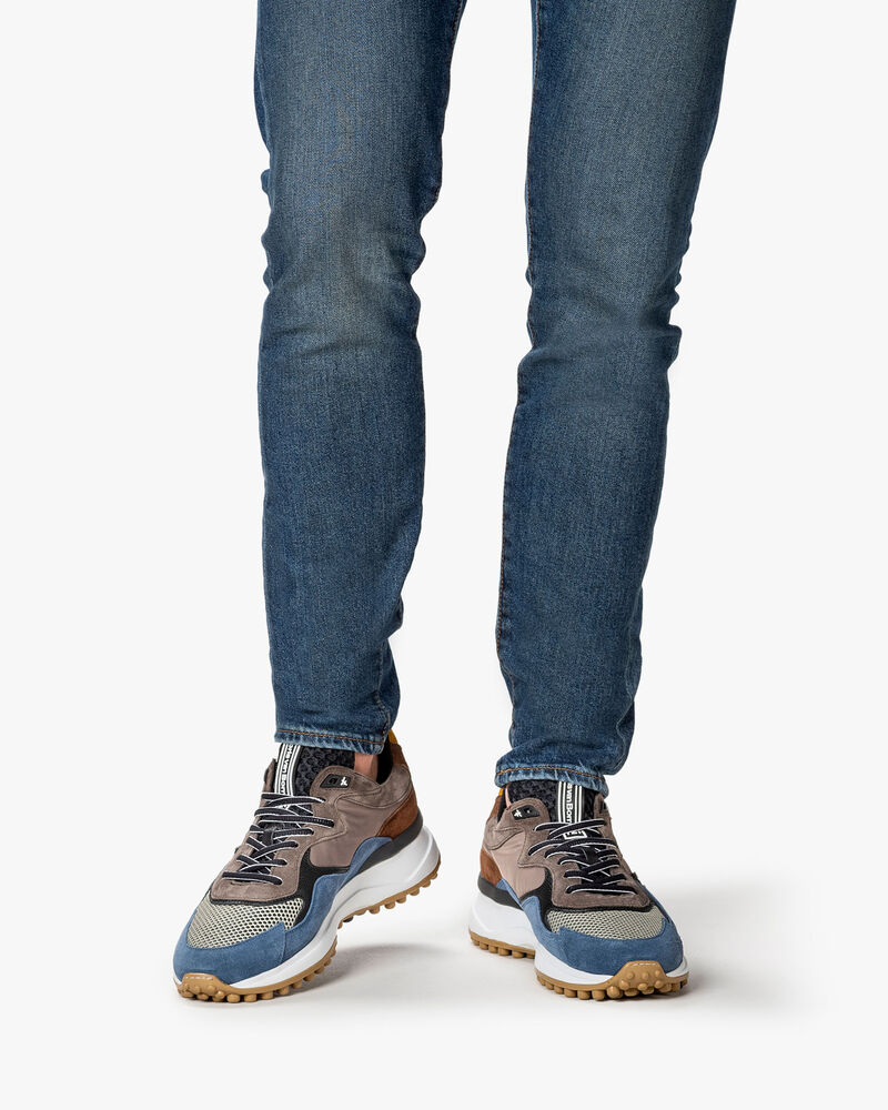Noppi sneaker suede blue