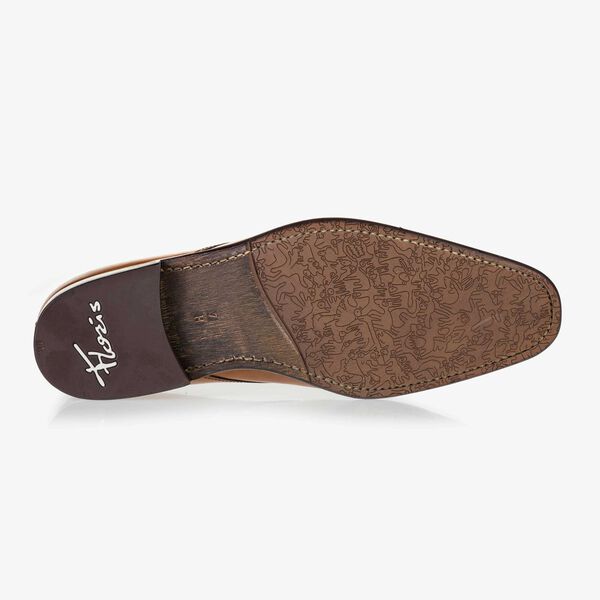 Cognac veterschoen kalfsleer