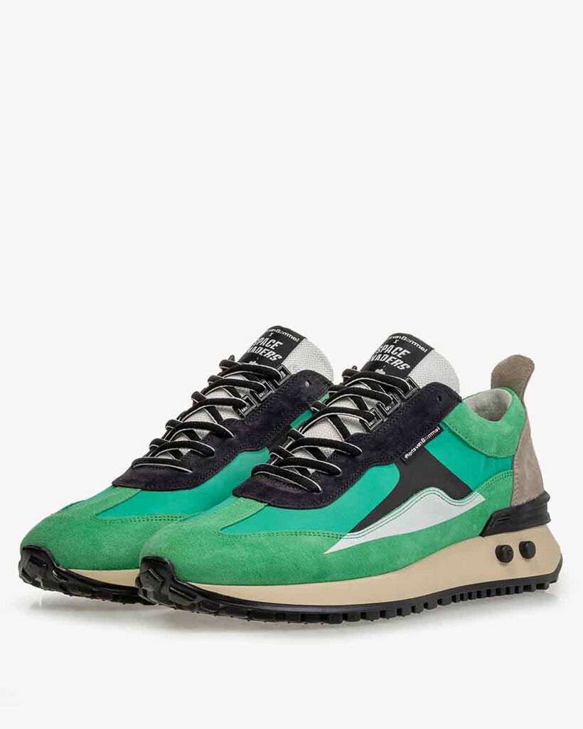 Sneaker Space Invaders groen