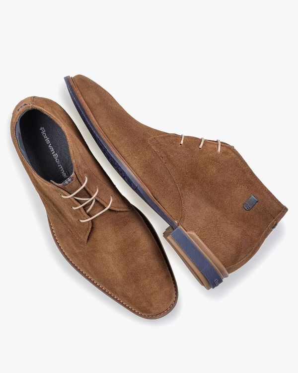 Boot su&egrave;de cognac