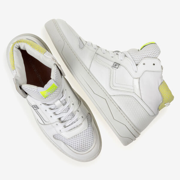Sneaker calf leather white