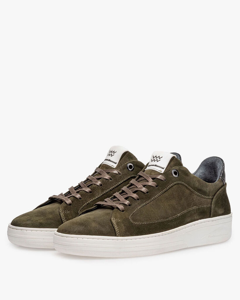 Sneaker suede leather green