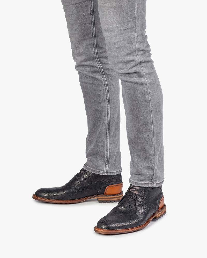 Crepi boot zwart met print